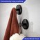 HOME SO Suction Cup Hooks for Shower, Bathroom, Kitchen, Glass Door, Mirror, Tile &ndash; Loofah, Towel, Coat, Bath Robe Hook Holder for Hanging up to 15 lbs &ndash; Waterproof, Dark, Matte Black (2-Pack.