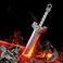 ZiWuark Men's Broken Sword Necklace Stainless Steel Knight Sword Necklaces Dragon Cloud Pattern Pendant Jewelry for Men and Women with 24 Inches Chain.