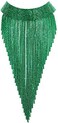 Flyonce Rhinestone Statement Necklace for Women, Tassel Bib Choker Collar Chunky Costume Jewelry for Party Formal, Crystal, Crystal.
