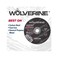 مجموعة قرص القطع والمغزل لماكينة الطحن Weiler 56089 بما في ذلك المغزل 56490 وعجلات Wolverine T1 الرقيقة مقاس 3 بوصات × 1/16 بوصة، A36T، 3/8 بوصة AH (مغزل واحد و10 أقراص قطع).