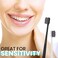 Lingito Extra Soft Charcoal Toothbrushes, Nano Toothbrush Sensitive Gums, Soft Bristle Toothbrush Adult Sensitive Teeth, Ultra Soft Toothbrush Extra Protection Gum Care, Charcoal Toothbrush (4 Pack-Ch