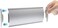 GlossyEnd Set of 6 &ndash; SturdyElegant Silver Aluminum Wall Mount Name Plate Holder, Curved Office Business Door Sign Holder with Adhesive Tape, 8&rdquo; X 3&rdquo; - Plastic Film Included, Paper Inserts NOT Included