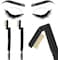Maitys 2 Pieces Eyelash Comb Curlers Folding Eyelash Brush Eyebrow Comb Brushes Mascara Comb Applicator Lash Grooming Brush Tool Women Beauty Makeup Tool for Shaping Lash and Brow.