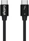 CalDigit Thunderbolt 4 Cable - 40Gbps 100W Power Delivery, Compatible with Thunderbolt 3USB Type C, MacBook Pro, iMac, iPhone 15 Max, Black (0. 8 Meter 2. 62 Feet, Thunderbolt 4 / USB 4 Cable.