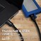 CalDigit Thunderbolt 4 Cable - 40Gbps 100W Power Delivery, Compatible with Thunderbolt 3USB Type C, MacBook Pro, iMac, iPhone 15 Max, Black (0. 8 Meter 2. 62 Feet, Thunderbolt 4 / USB 4 Cable.