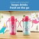Dr. Brown's Brown&acirc;&euro;s Milestones Insulated Sippy Cup with Straw and Handles - Pink - 10oz - 2-Pack - 12m.