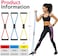 RENRANRING Figure 8 Fitness Resistance Bands with Handles - Exercise Tube Band Set of 3 for Arm and Shoulder Stretch, Rope 8 Word Elastic for Women and Men.