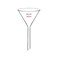 stonylab 1-Pack Glass Funnel, Heavy Wall Borosilicate Glass Funnel, 100mm Diameter and 100mm Stem Length.