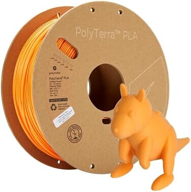 Polymaker Matte PLA Filament 1. 75mm Orange, 1kg Carton Spool PLA Filament 1. 75 - PolyTerra PLA 3D Printer Filament, Print with Most 3D Printers Using 3D Filament.
