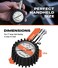 VONDIOR Tire Pressure Gauge - (0-60 PSIHeavy Duty, Certified ANSI Accurate with Large 2 Inch Easy to Read Glow Dial, Low - High Air Pressure Gauge. Tire Gauge for Car and Trucks Tires (White.