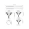 YLYL 6 Pcs Metal Stainless Steel Funnel, Large Small Funnel Set of 3, Food Grade Mini Funnels for Kitchen Use Filling Bottles Liquor Flask Tiny Spice Cooking Powder Water, 2 Pcs Cleaning Brushes.