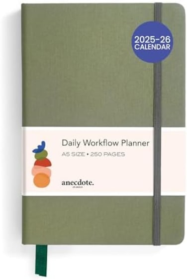 ANECDOTE. Day Planner 2023. A Daily, Weekly and Monthly Planner 2023. Achieve Your Goals With This Weekly Planner, A5 size, Hardcover Agenda. Start Anytime. 2023 Weekly Planner. &ndash; Olive Green.