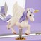 RR ROUND RICH DESIGN Kids Musical Jewelry Box for Girls with Drawer and Jewelry Set with Brave Unicorn - Beautiful Dream Tune Purple.