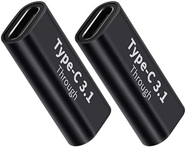 BOLS USB C Female-to-Female Adapter(2 pcs, Supports Fast Charging and Data Transfer Extension, up to 10GBbps Rate&hellip;.