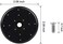 KWODE Pre-rinse Spray Valve Repair Kit for All Commercial Sink Sprayer Spray Face Bumper and Screw Repair Part Black.