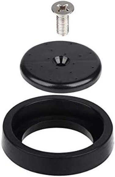 KWODE Pre-rinse Spray Valve Repair Kit for All Commercial Sink Sprayer Spray Face Bumper and Screw Repair Part Black.