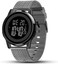 YUINK Mens Watch Ultra-Thin Digital Sports Watch Waterproof Stainless Steel Fashion Wrist Watch for Men Women, Black Grey, L, Ultra-thin digital sports watch.