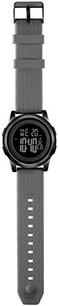 YUINK Mens Watch Ultra-Thin Digital Sports Watch Waterproof Stainless Steel Fashion Wrist Watch for Men Women, Black Grey, L, Ultra-thin digital sports watch.