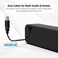 LIELONGREN [2021 Newest] USB Computer Speaker, PC Speaker for Laptop, Desktop Computer, Portable Small Sound Bar with Sound, Loud VolumeRich Bass &ndash; Upgraded with Volume Control.
