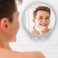 HoneyBull Shower Mirror for Shaving Fogless with Suction, 2 Razor HoldersSwivel (Extra-Large White.