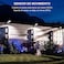 Engrepo Solar Lights Outdoor, 1000LM 156 LEDs Solar Powered Motion Sensor Light, Security Waterproof Solar Flood Light for Yard, Fence, Garden, Patio, Front Door, Shed, Deck, Path. 2 Pack.