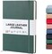 Beechmore Books Ruled Notebook - XL A4 GreenPremium Large Hardcover Journal with Vegan Leather, Thick 120gsm Cream Lined PaperGift Ideas For Writers, Journalers, BusinessStudents.