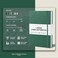 Beechmore Books Ruled Notebook - XL A4 GreenPremium Large Hardcover Journal with Vegan Leather, Thick 120gsm Cream Lined PaperGift Ideas For Writers, Journalers, BusinessStudents.