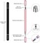 STYLUSHOME Stylus for iPad (2 Pcs, Magnetic Disc Universal Stylus Pens Touch Screens for Apple/iPhone/Ipad pro/Mini/Air/Android/Microsoft/Surface All Capacitive Touch Screens - Black/Rose Gold.