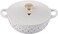 Le Creuset L'Amour Enameled Cast Iron Soup Pot, 2. 75 Quarts, White with Heart AppliqueLight Gold Knob.