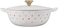Le Creuset L'Amour Enameled Cast Iron Soup Pot, 2. 75 Quarts, White with Heart AppliqueLight Gold Knob.
