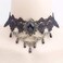 Dumcondy Halloween Elegant Sexy Women Girl Retro Gothic Punk Style Necklace Black Lace Neck Chain Collar Statement Choker Victorian Steampunk Jewelry Party Wedding Princess,5 Pieces/Set.