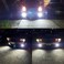 مصابيح ضباب BRISHINE H3 LED 6000K زينون أبيض، مصابيح LED H3 فائقة السطوع برقائق 3030 مع جهاز عرض لمصابيح ضباب السيارة، مصابيح تشغيل نهارية DRL (عبوة من 2).