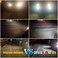 مصابيح ضباب BRISHINE H3 LED 6000K زينون أبيض، مصابيح LED H3 فائقة السطوع برقائق 3030 مع جهاز عرض لمصابيح ضباب السيارة، مصابيح تشغيل نهارية DRL (عبوة من 2).