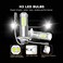 مصابيح ضباب BRISHINE H3 LED 6000K زينون أبيض، مصابيح LED H3 فائقة السطوع برقائق 3030 مع جهاز عرض لمصابيح ضباب السيارة، مصابيح تشغيل نهارية DRL (عبوة من 2).