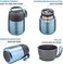 Itslife Insulated Thermo Food Jar for HotCold Food for Kids Adult, 17 oz Soup Thermal Hot Food Containers for Lunch, Triple Layer Insulation Stainless Steel Food Jar with Spoon (Lightblue.