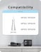 VHBW for Waterpik Replacement Charger, Compatible with Waterpik WP360 WP360W WP462 WP462W WP450 WP450W Water flosser Power Cord.