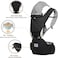 TALENBEEN Baby Carrier, 6-in-1 Baby Carrier Newborn to Toddler, Baby Carrier with Hip Seat Lumbar Support 7-41 lbs, Baby Soft Carrier for All SeasonsPositions, Adjustable Size for Shopping Hiking Trav