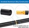 TOBWOLF Portable Camping Folding Lamp Pole with Stake, Collapsible Aluminum Lantern Stand, Outdoor Lamp Post Hanging Light Hanger Stick for Picnic, Hiking, Fishing, Backpacking, BBQ - Black.