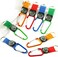 PROLOSO Colorful Carabiner Compass Keychain Belt Clips Kids Toys Prizes Outdoors Adventure Party Favors 20 Pcs, Multi, Medium.