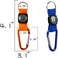 PROLOSO Colorful Carabiner Compass Keychain Belt Clips Kids Toys Prizes Outdoors Adventure Party Favors 20 Pcs, Multi, Medium.