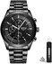 Bosck Casual Business Watches Men(No Chronograph, Fashion Sport Mens Wristwatches with Stainless Steel,30M Waterproof Watches Quartz Mens Watches Wrist Watches for Men.