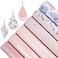 Litchi 6 Pieces 8x12 Inch (21cmx30cmFaux Leather Sheets Mixed Baby Pink Series Fine Glitter Metallic Litchi Patent Embossing Butterfly Pattern Faux Leather Fabric for Leather Bows Earrings Making.