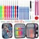 LOOEN New Set of 47 Ergonomic Crochet Hooks Set w Rubbery Handles Hook 0. 6-6MM, Comfort Grip for Arthritic Hands (A - Double Color Hook Kit.