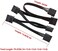 GELRHONR 4pin IDE to 15 Pin SATA Splitter Power Cable, LP4 to 5x15 Pin SATA Power Conversion Line Extension Y-Cable for Hard Disk.