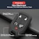 INFIPAR 1PCS Compatible with Chevy Chevrolet Silverado GMC Sierra 1500 2500 HD 3500 HD Silicone Smart Key Fob Cover Case Protector Truck Accessories Fob Holder (5-Button, Black.
