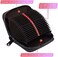 Linno RFID 20 Slots Credit Card Holder Genuine Leather Small Wallet for Women or Men with Zipper, Black, Fashion Accordion Card Case.
