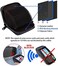 Linno RFID 20 Slots Credit Card Holder Genuine Leather Small Wallet for Women or Men with Zipper, Black, Fashion Accordion Card Case.