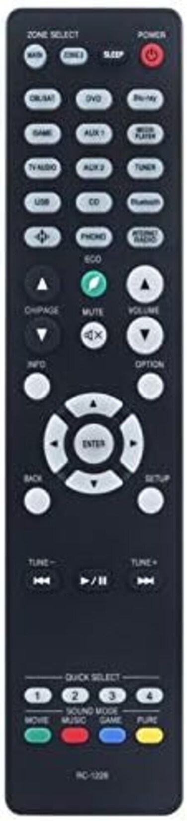 ZdalaMit RC-1228 Replace Remote Applicable for Denon AV Receiver AVR-X2400H AVR-S730H AVR-S930H AVR-X3400H AVR-S950H AVR-S920W AVR-X2300W AVR-X1300W AVR-X3200W AVR-X2200W AVR-S910W AVR-X5200W AVR-X330