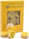 TELOSMA Natural Yellow Beeswax Tealight Candles - 12pcs - Organic Candle Natural Scent Smokeless Clean Burning.