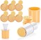 KAISHANE Silicone Cookie Stamps set for baking - Geo Geometric Figure Cookie Stamps with Handle and 6 Silicone Stamps High Heat Resistant to 480&Atilde;&sbquo;F Yellow Color.